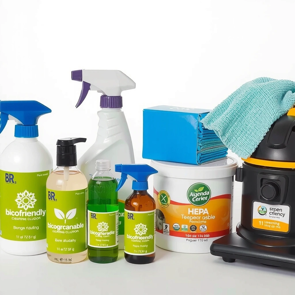 Eco-friendly cleaning products and equipment used by shinecrafty