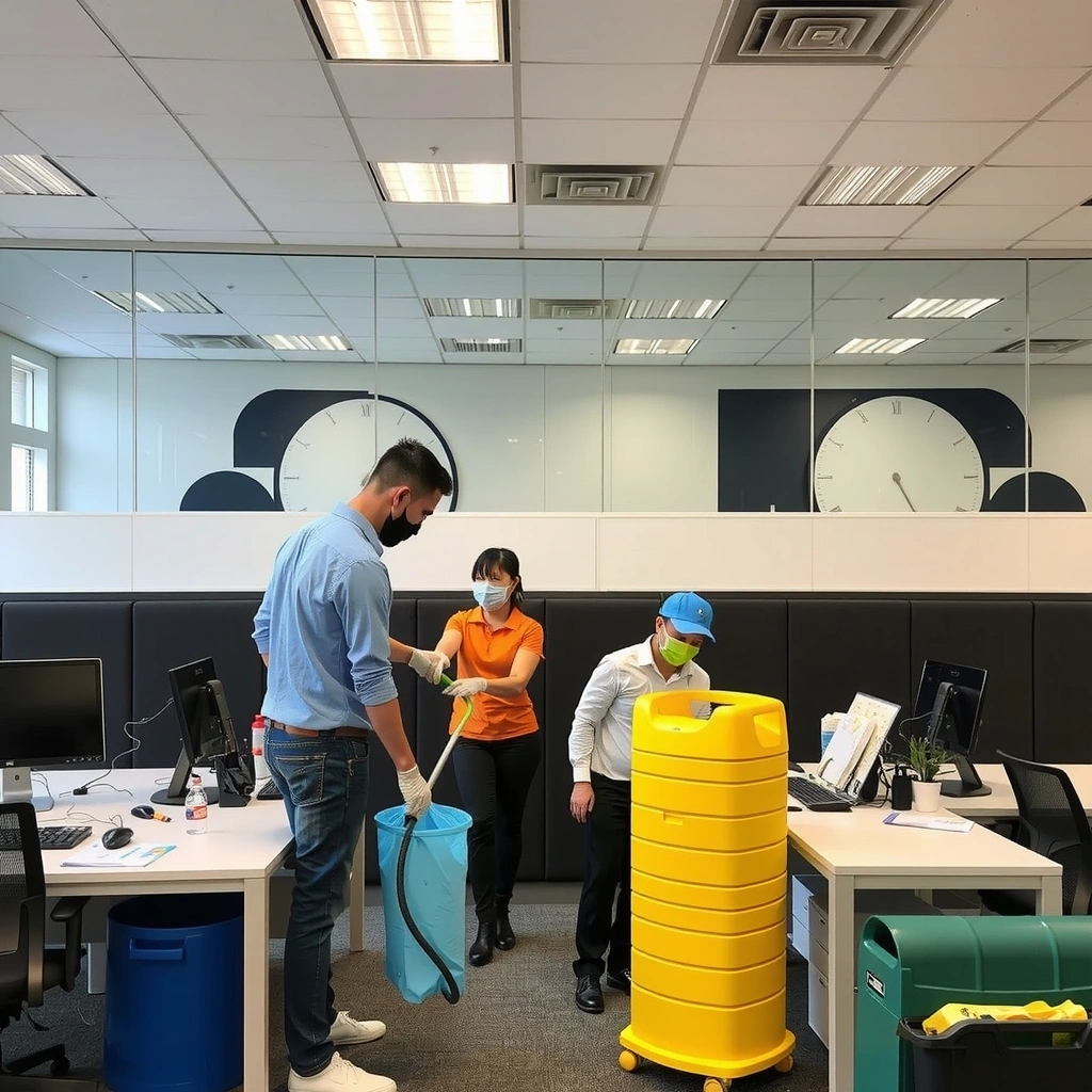 Commercial office cleaning service